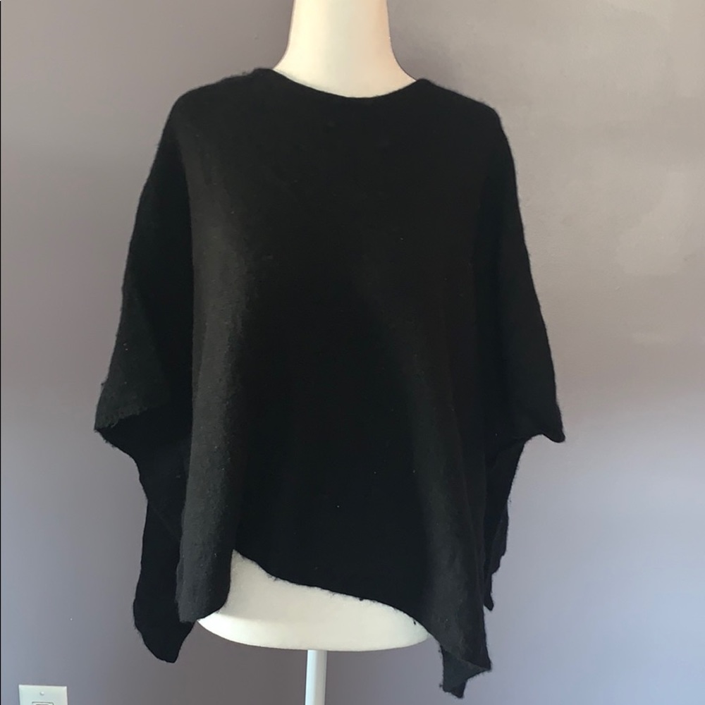 Knit poncho